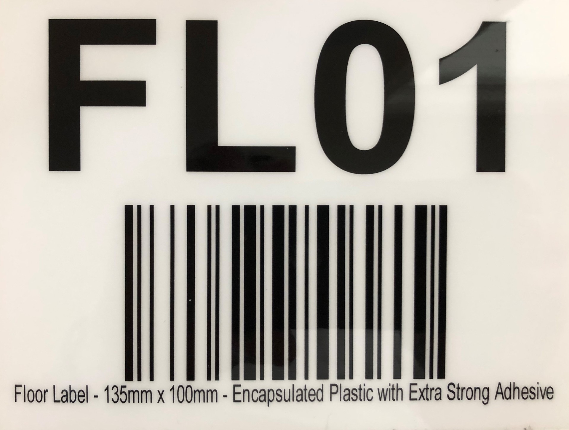 Floor location label.